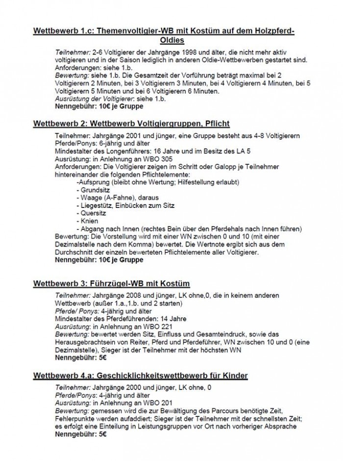 Ausschreibung Sommerfest